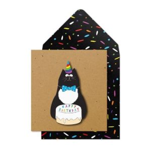 Happy Birthday Cat Greeting Card