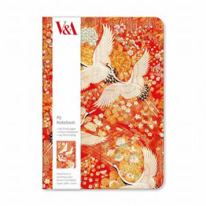 A5 Notebook – Kimono Cranes