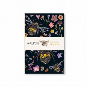 A6 Stitched Notebook – Three Bumblebees