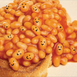 Smiley Face Baked Beans