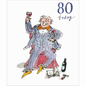 80th Birthday (Male) by Quentin Blake