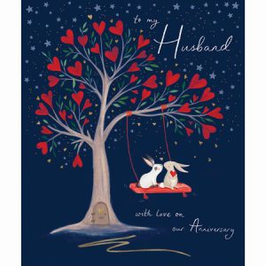 Husband – Rabbits on Tree Swing