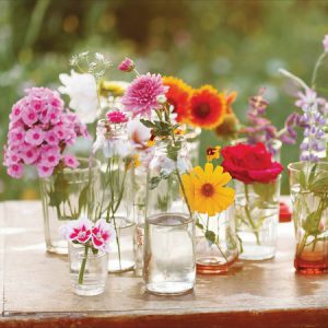 Flowers in Glasses “Sunny Days”
