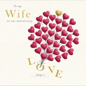 Wife – Pink Heart Balloons