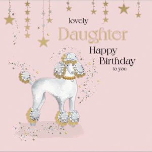 Daughter – Poodle on Pink