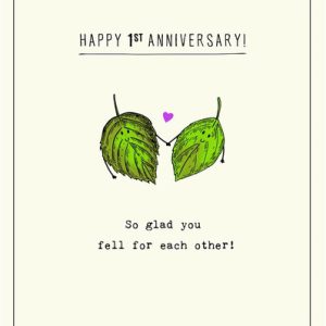 1st Anniversary – So Glad You Fell For Each Other