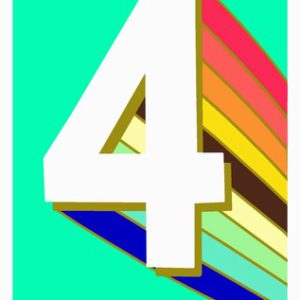 4th Birthday – Bright Stripe