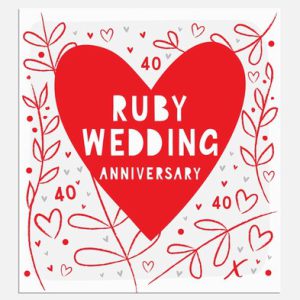 40th Ruby – Heart