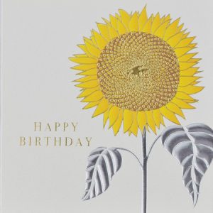 Embossed Birthday Sunflower
