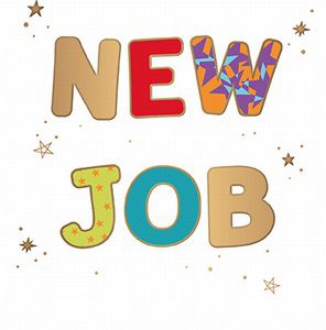 New Job – Multi-Coloured Letters