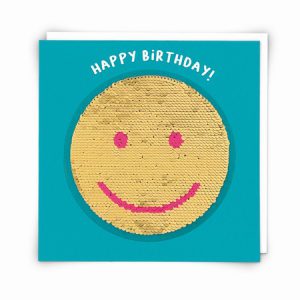 Smiley Face with Sequin Patch
