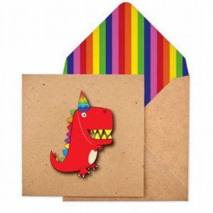 3D Red Dinosaur