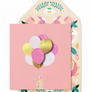 3D Pink Birthday Balloons