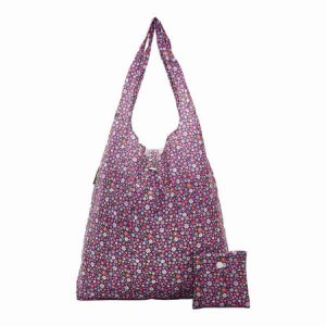 Purple Ditzy Recycled Shopper