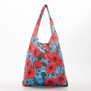Blue Poppies Recycled Shopper