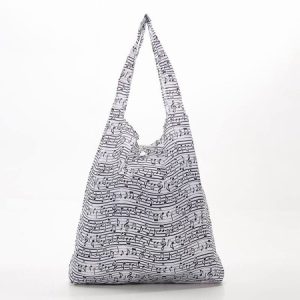 White Music Recycled Shopper