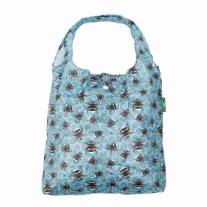 Blue Bumble Bee Recycled Shopper