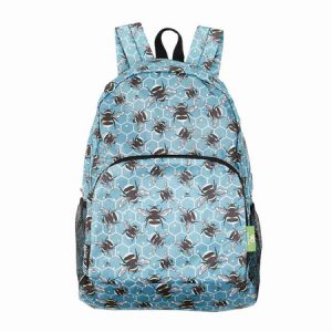 Blue Bumble Bee Recycled Backpack