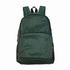 Pine Green Recycled Foldable Backpack
