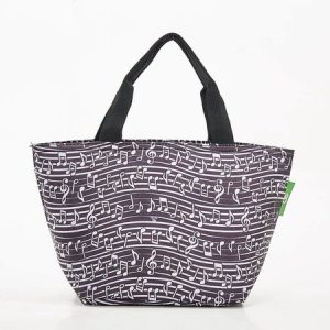 Black Music Recycled Lunch Bag