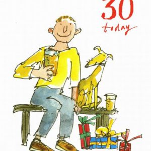 30th Birthday (Male) by Quentin Blake