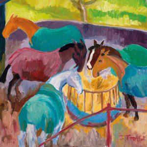 Horses, Behind Dove House