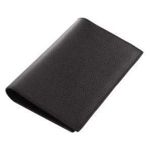 Leather Passport/Document Holder (Black) from Laurige