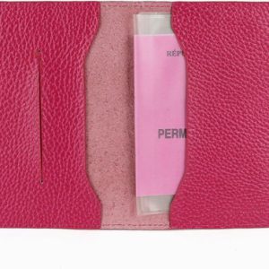 Leather Passport/Document Holder (Fuchsia) from Laurige