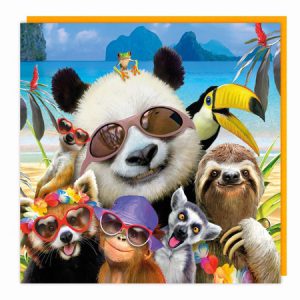 Lenticular 3D Card – Panda and Friends