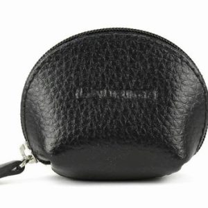 Leather Micro Coin Purse (Black) from Laurige