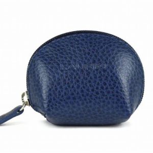 Leather Micro Coin Purse (Navy) from Laurige