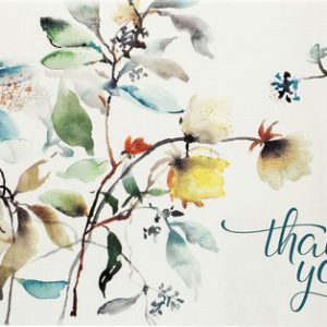 Asian Botanicals Thank You Notecards