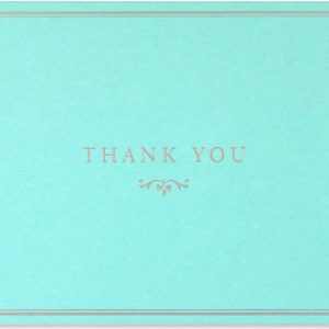 Blue Elegance Thank You Notecards