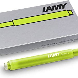 Lamy T10 Ink Cartridges, Neon Lime