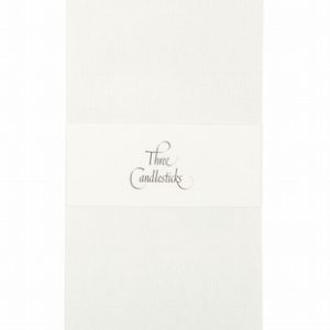 Three Candlesticks Post-Quarto White Envelopes