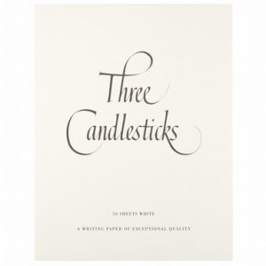 Three Candlesticks Post-Quarto Writing Paper White