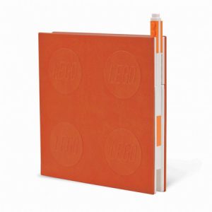 Lego 2.0 Orange Lockable Notebook & Gel Pen