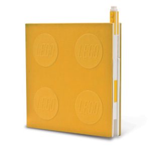 Lego 2.0 Yellow Lockable Notebook & Gel Pen