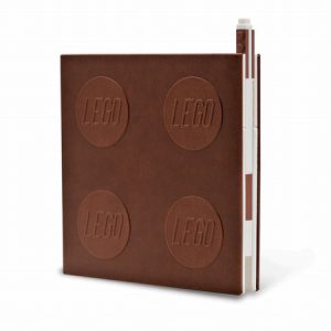 Lego 2.0 Brown Lockable Notebook & Gel Pen