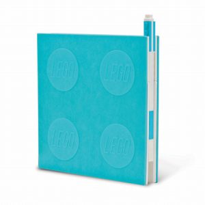 Lego 2.0 Azure Blue Lockable Notebook & Gel Pen
