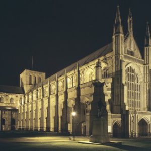 Winchester Cathedral by Floodlight