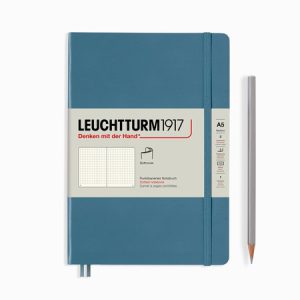A5 Hardback – Stone Blue (dotted)