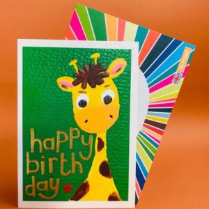 Giraffe Happy Birthday