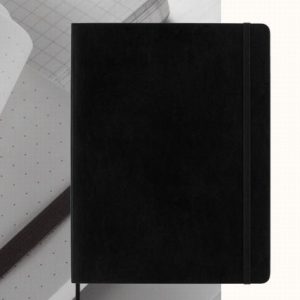 Extra Large Black Moleskine Softback Notebook – Plain