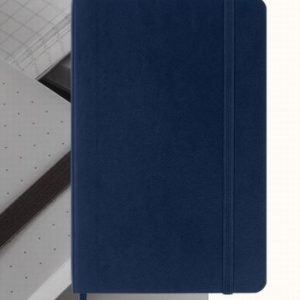Pocket Sapphire Blue Moleskine Softback Notebook – Plain