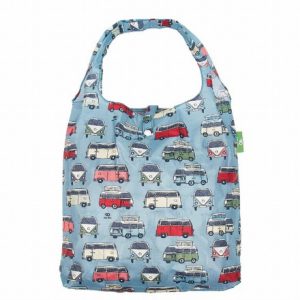Blue Campervan Recycled Shopper