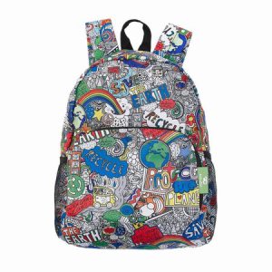 Save The Planet Recycled Backpack Mini