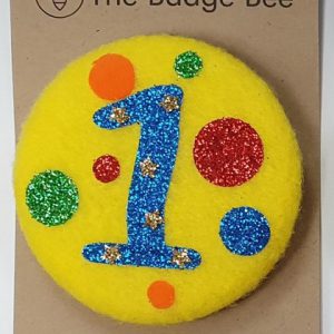 Age 1 Yellow Spotty Badge