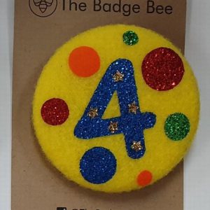 Age 4 Yellow Spotty Badge