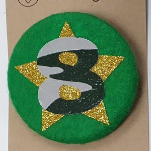 Age 8 Green Camouflage Badge